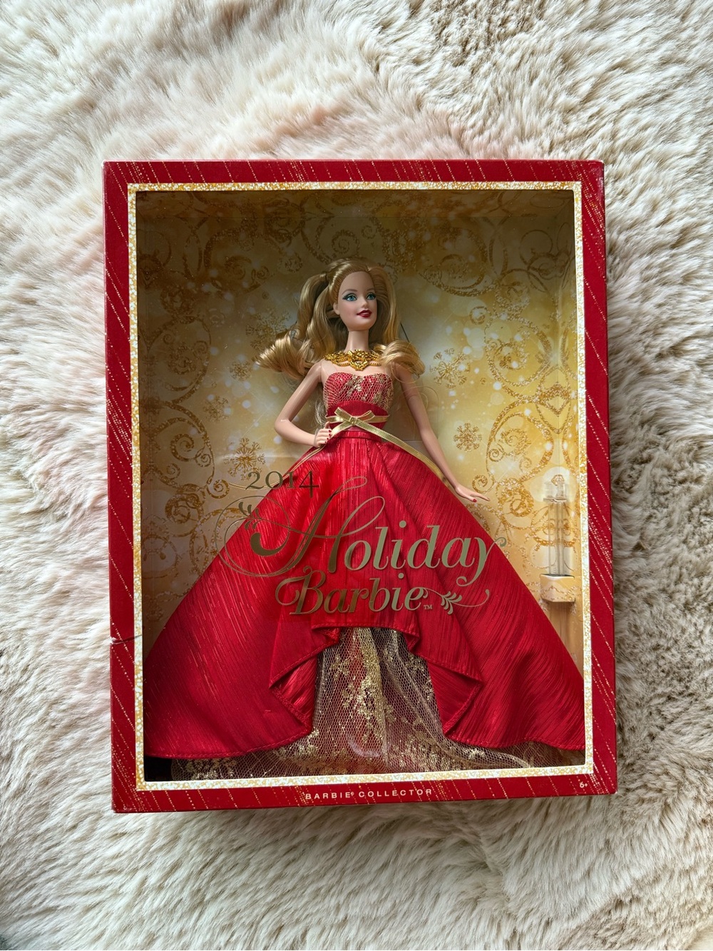 Barbie Red and Gold Holiday Collector Doll